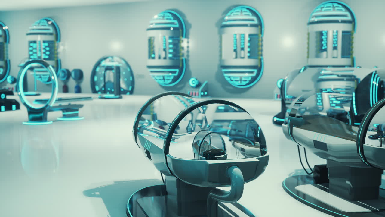 laboratorio médico futurista