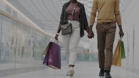 couple shopping in a mall