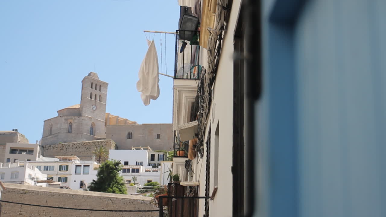 Cityscape with a Church and Residential Buildings