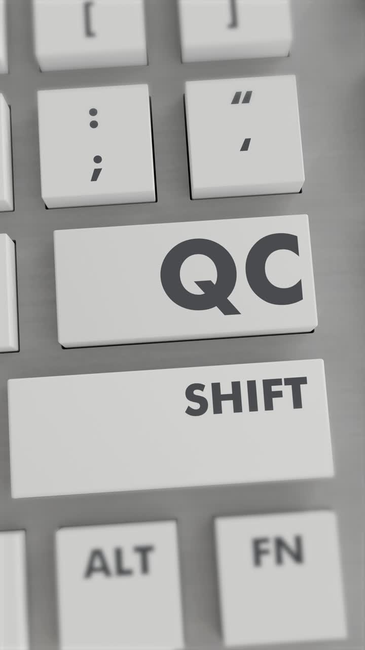 QC BUTTON PRESSING ON KEYBOARD Vertical Video