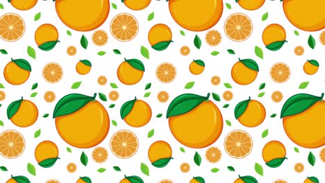 colorful oranges and lemons in seamless transition