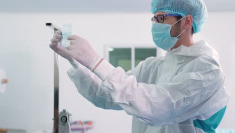 face mask production line in modern factory