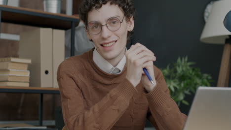 Man in office setting