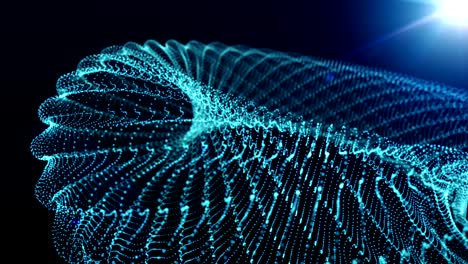 4k abstract motion background shining lights, energy seamless loop
