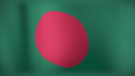 animation of moving flag of bangladesh waving