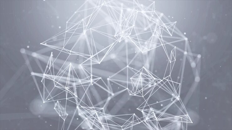 4K Loop Global network connection concept. Big data visualization.