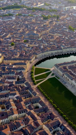 aerial view of a charming european city