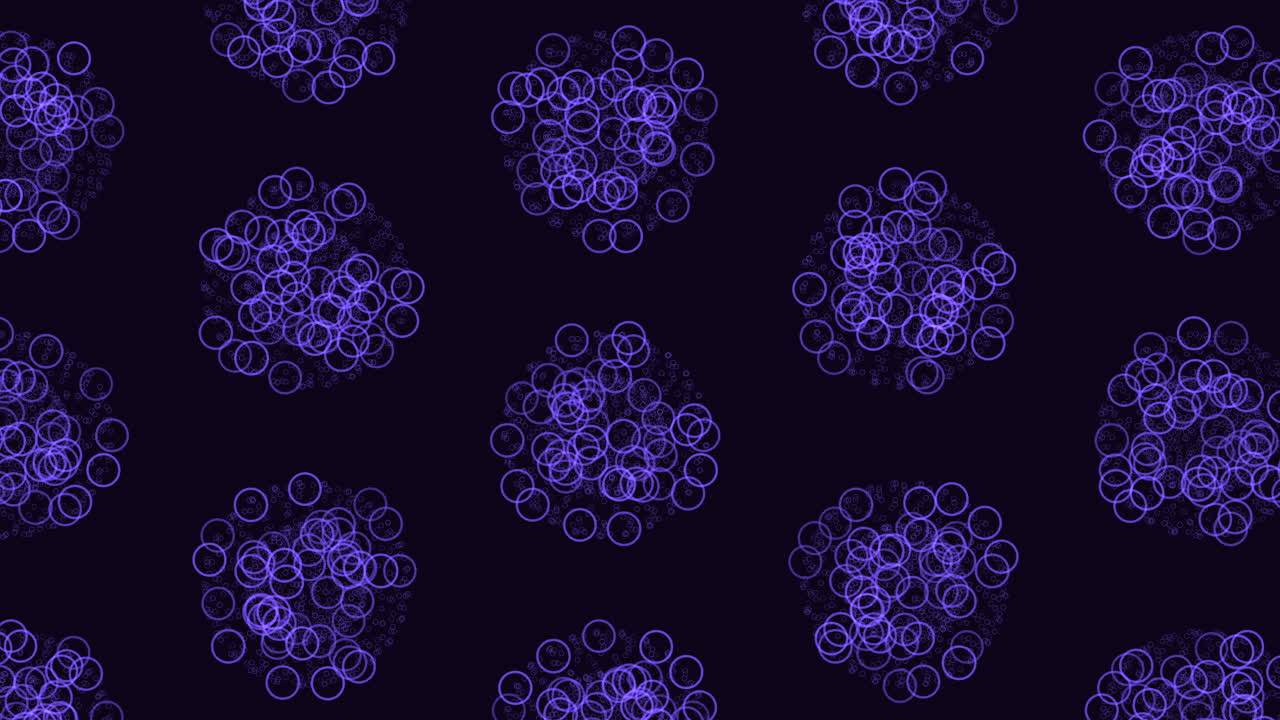Mesmerizing symmetrical circles on black background evoke movement and flow