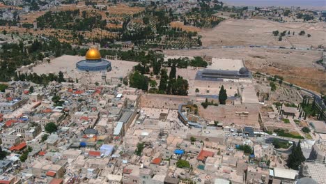 western wall and al aqsa mosque, aerial,jerusalem