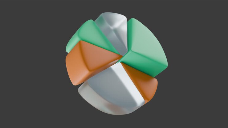 Abstract Geometric Shape with Colors