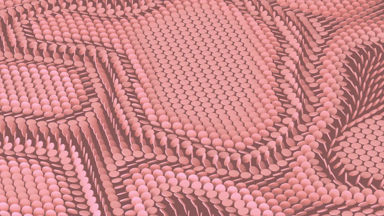 el bucle del disco ondulante colorido