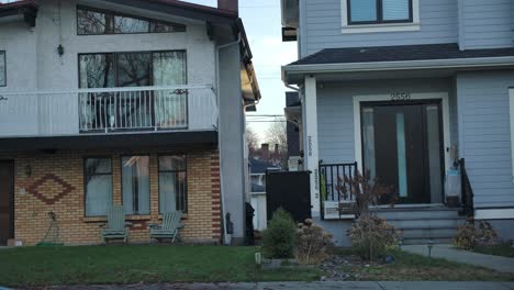 traditional townhouse real estate in vancouver, british columbia, canada