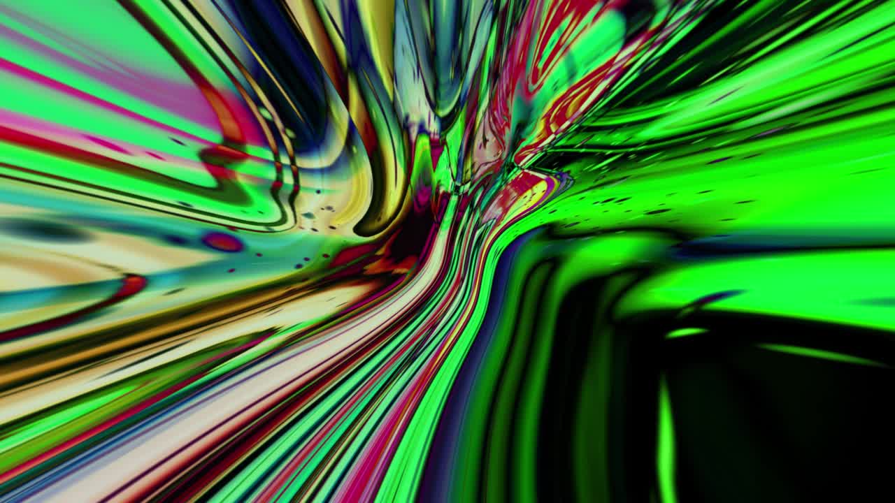 abstracto fluido colorido zoom en salpicaduras vídeo de movimiento de fondo