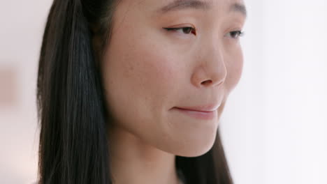 doubt, asian woman and nervous bride in beautiful