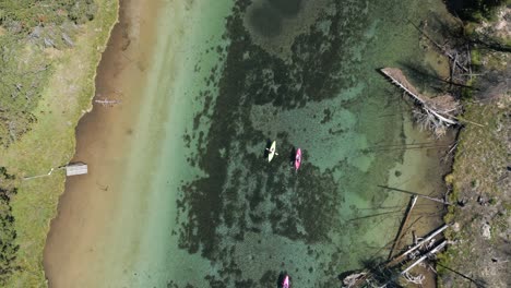 Kayaking-from-above-the-beautiful-clear-waters-of-southern-Oregon