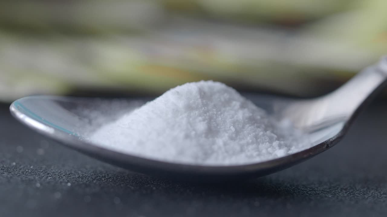 Baking Soda on a Spoon