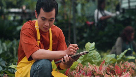 Gardener-working-indoors