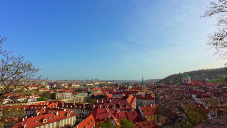 Casco-Antiguo-De-Praga-República-Checa-Visto-Desde-El-Complejo-Del-Castillo