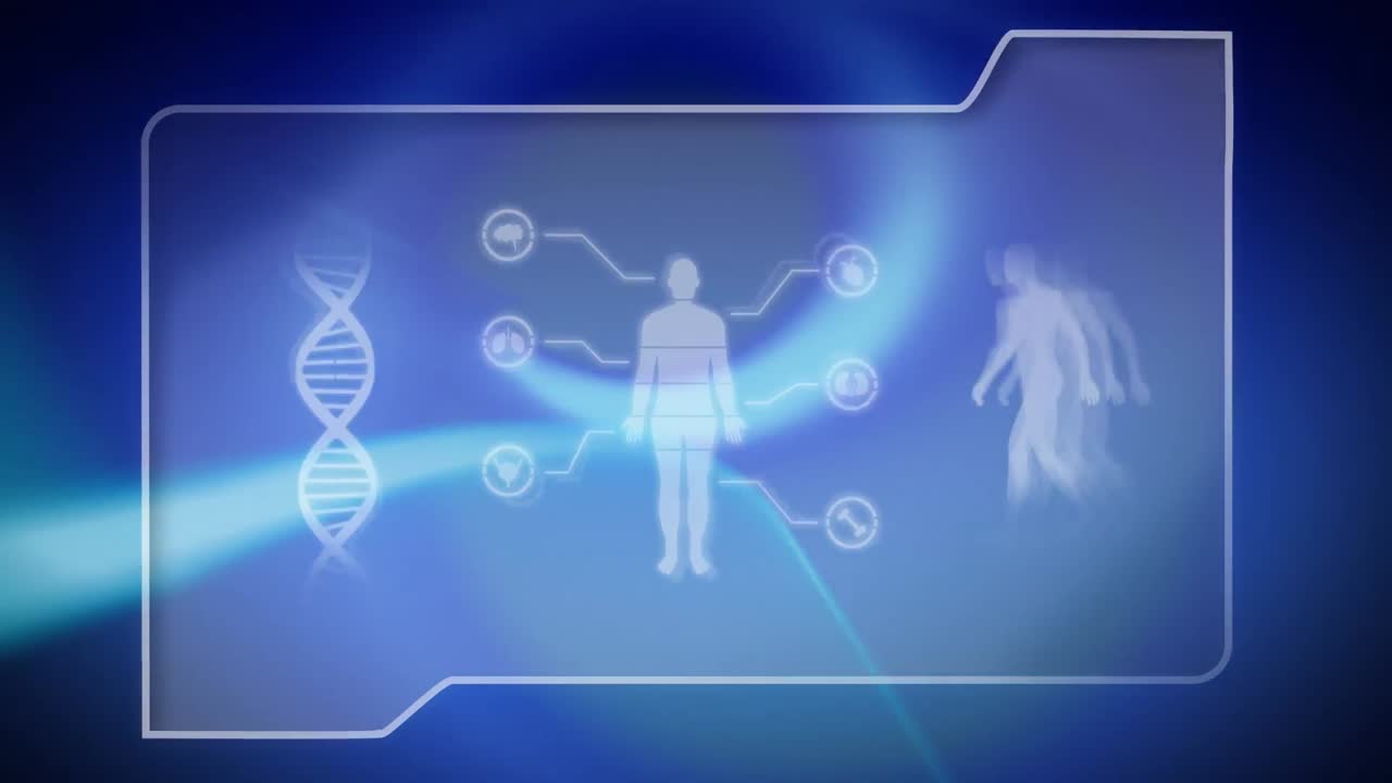 의학 연구 일러스트레이션 이 있는 파일 폴더