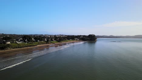 Cinematic-flight-at-Red-Beach-on-the-Hibiscus-coast-of-New-Zealand