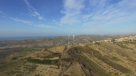 wind turbines not working. no wind