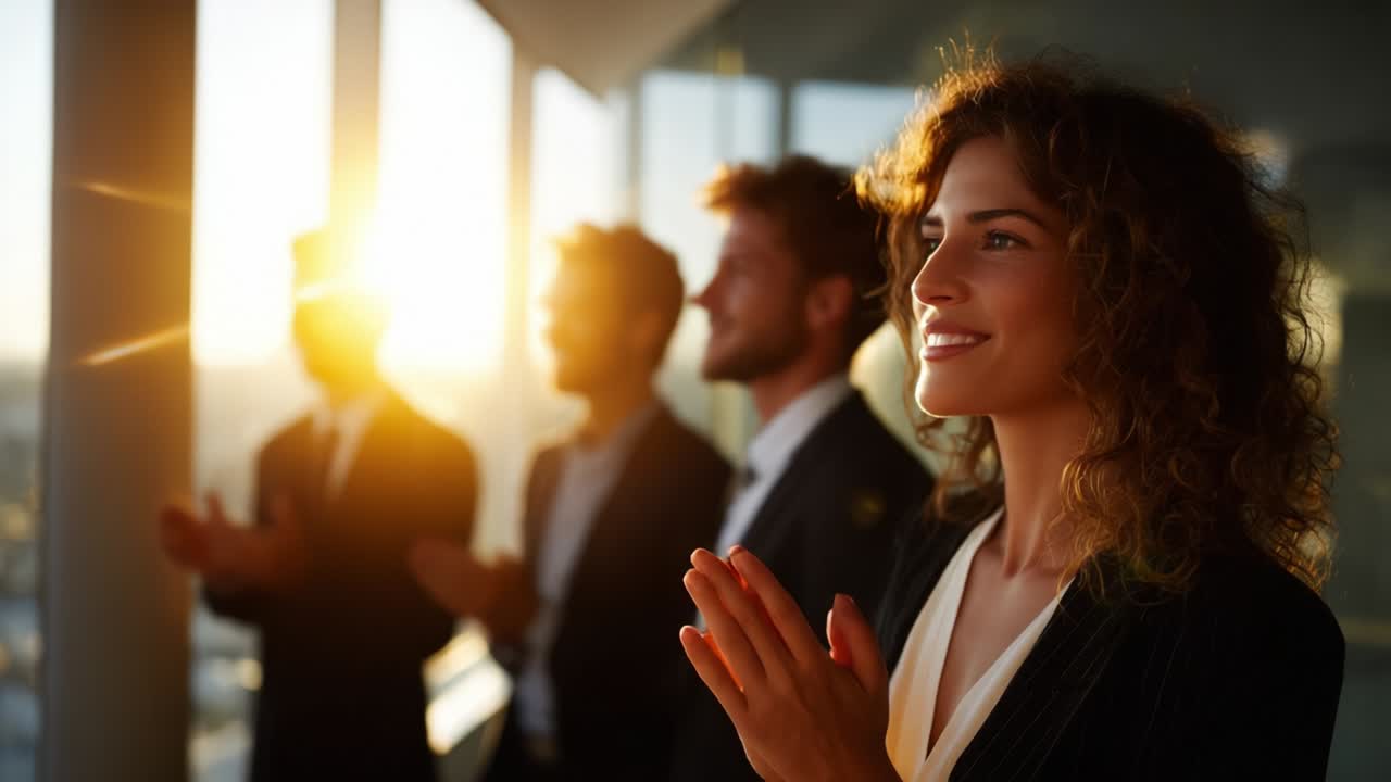 equipo de negocios celebrando el éxito