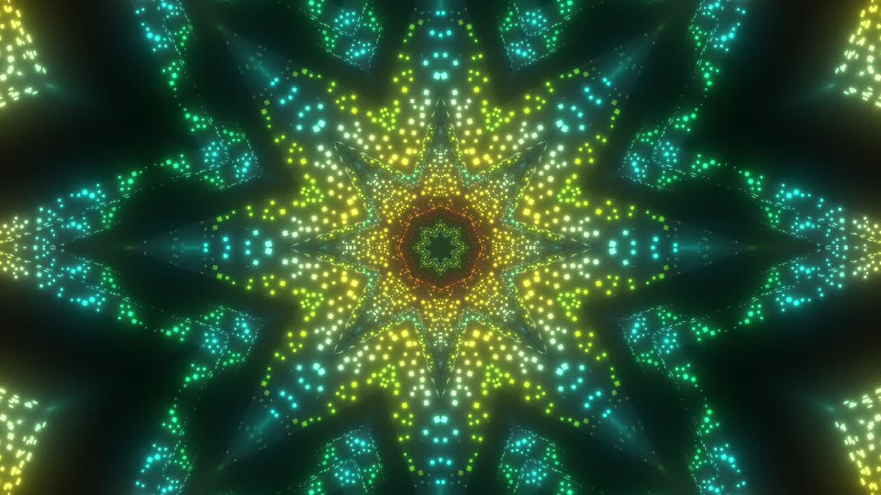 Abstract Kaleidoscopic Lightshow