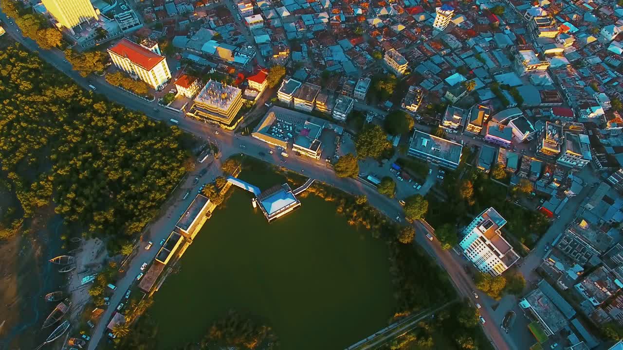 잔지바르 군도의 섬 조감도