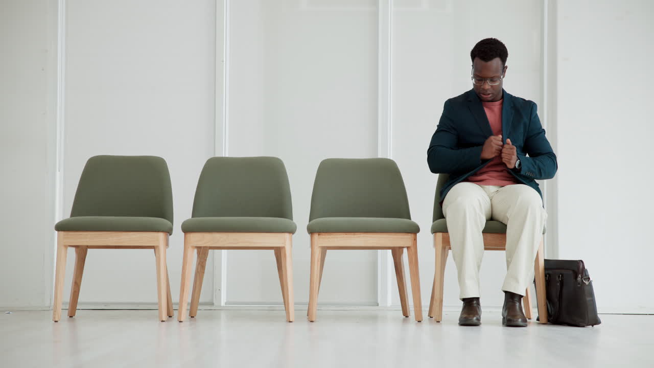 Man Waiting for Job Interview