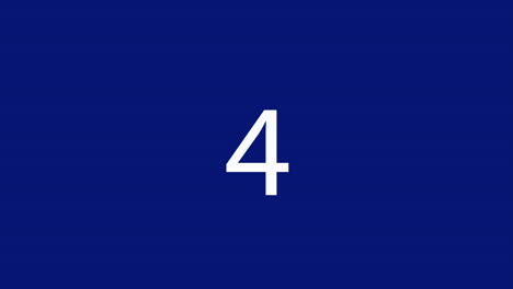 Digitally generated 10 to 0 countdown
