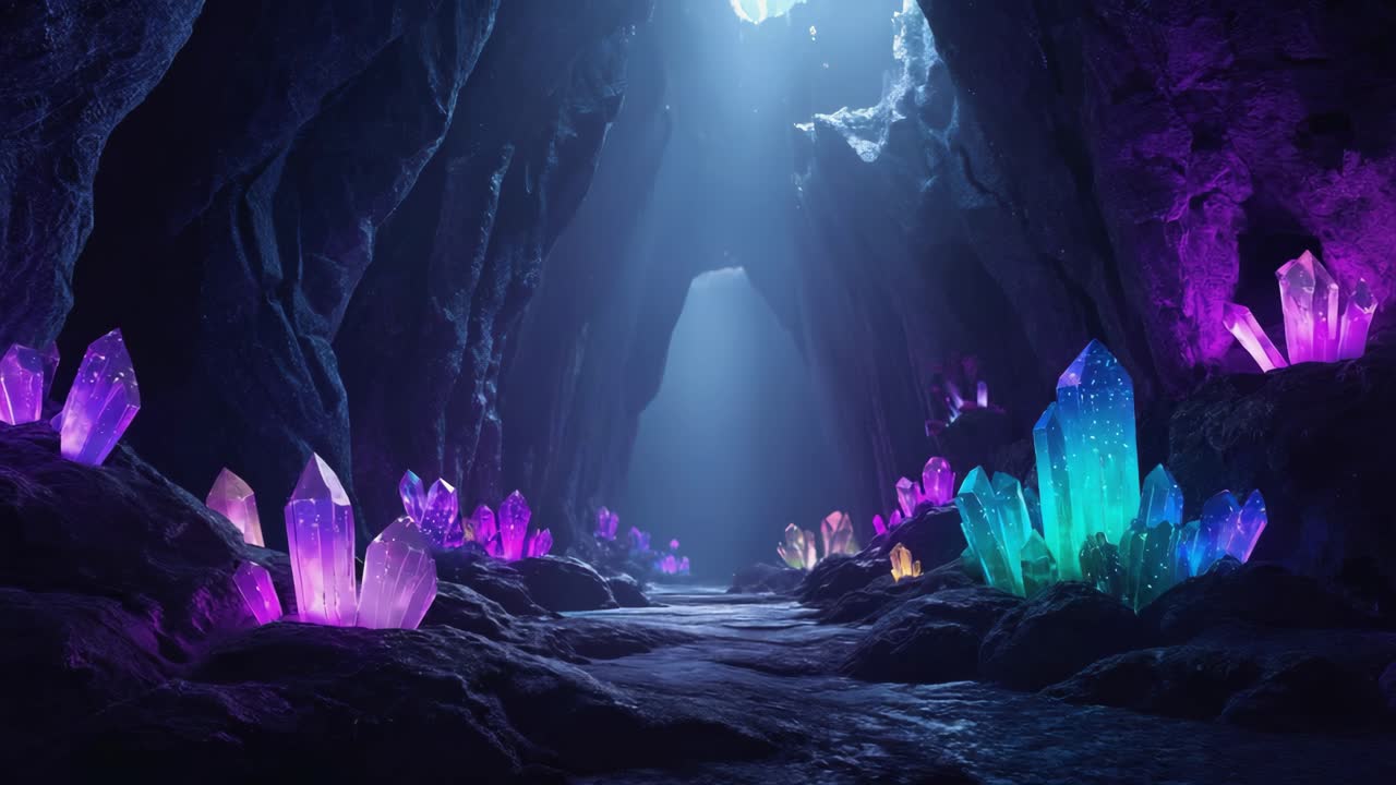 Crystal Cave Fantasy Landscape
