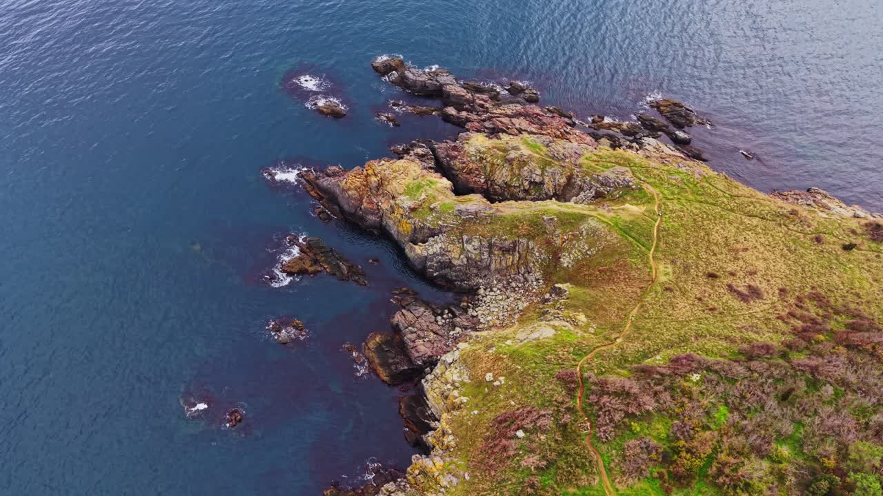 Stunning aerial view of Bulgaria's coastline and rocky cliffs