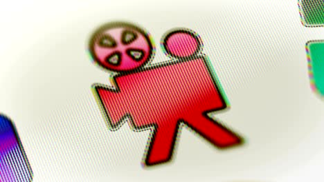 el icono de la cámara en la pantalla.