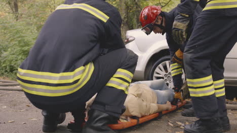 emergency response at a car accident