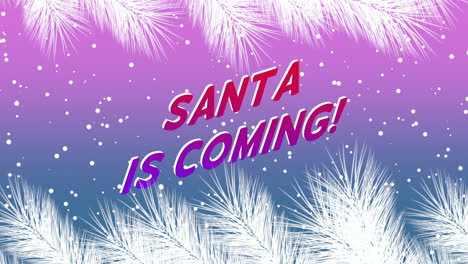 Santa-Is-Coming-with-fly-snow-in-sky