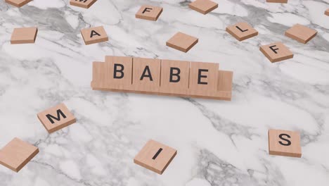Babe-word-on-scrabble