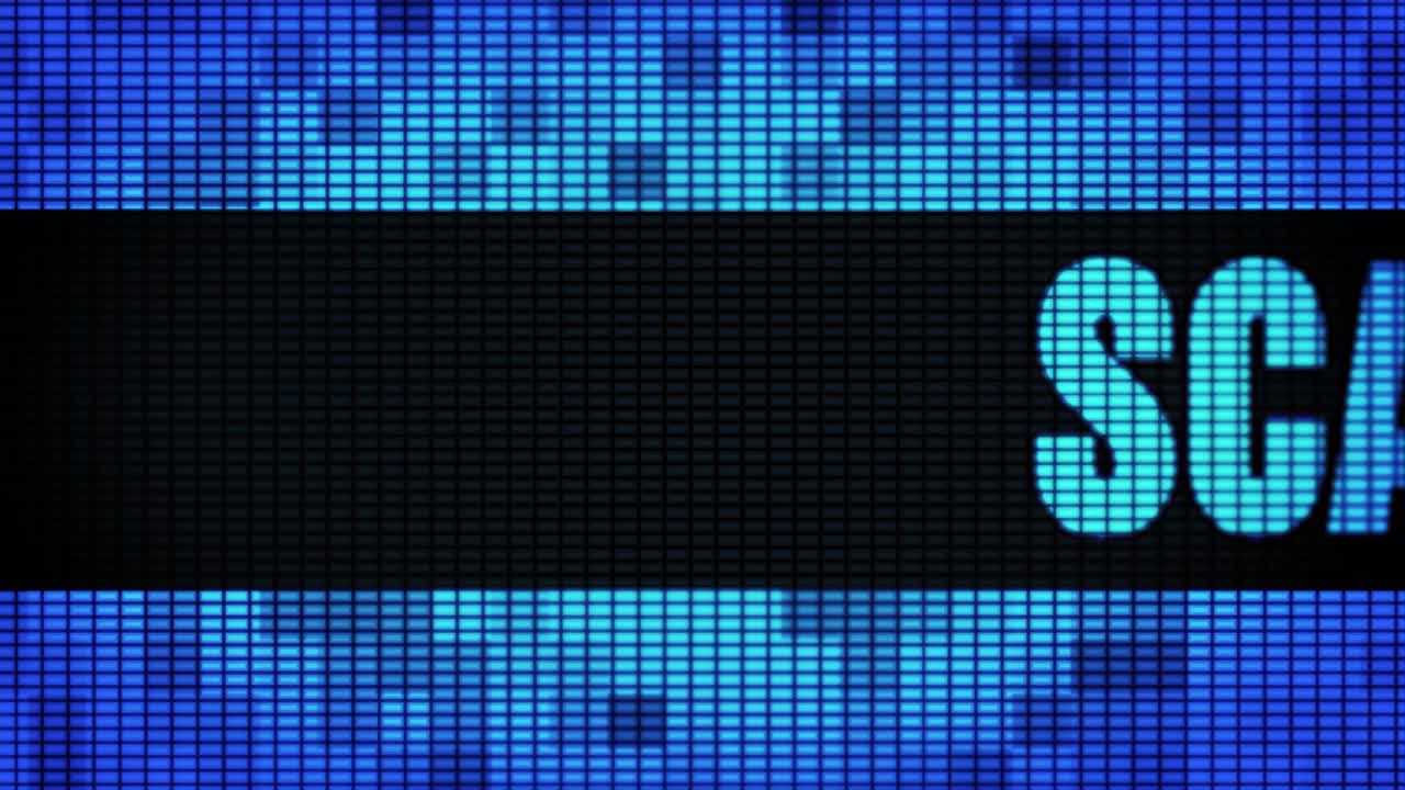 Scam Alert on Display