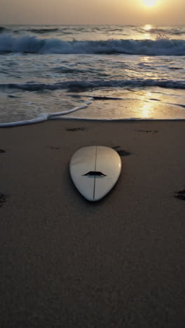 sunrise surfboard on the beach