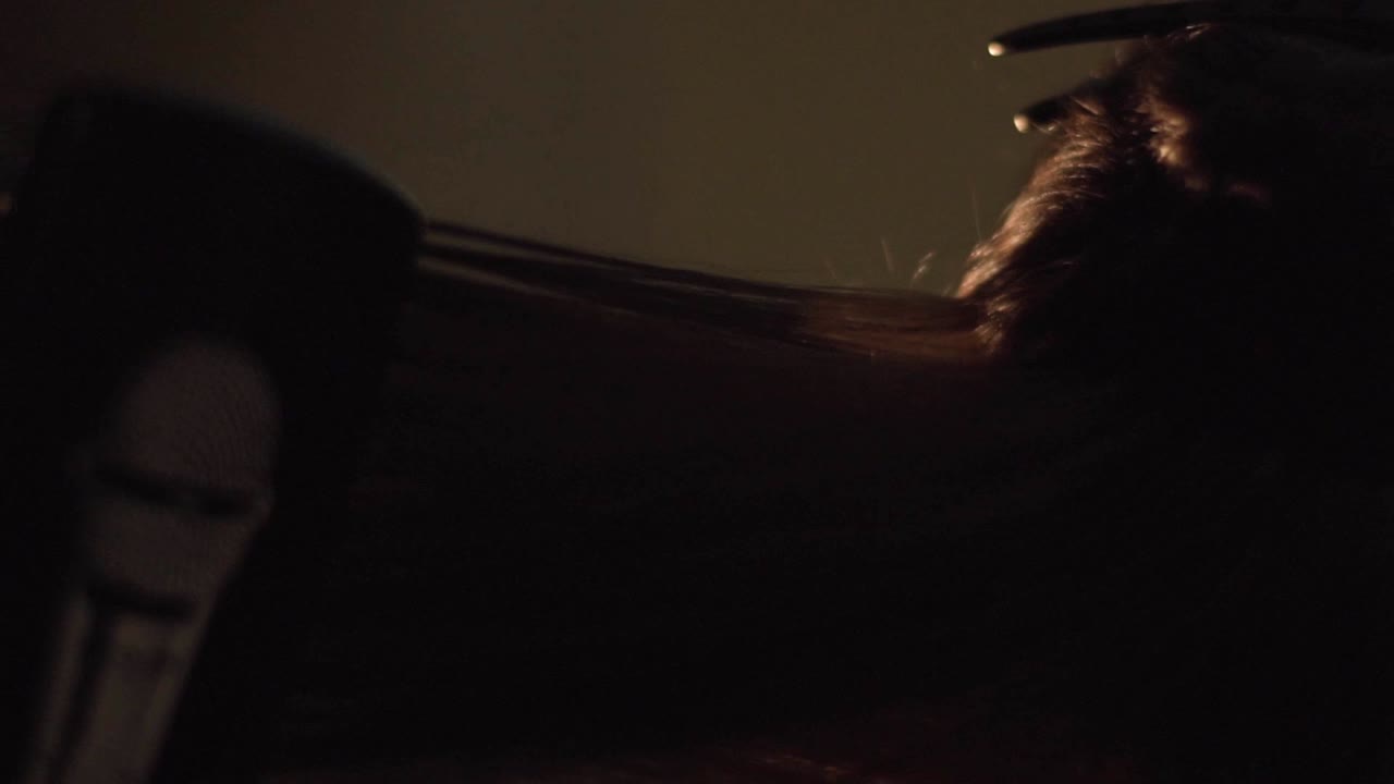 el cabello largo de la mujer siendo estilizado