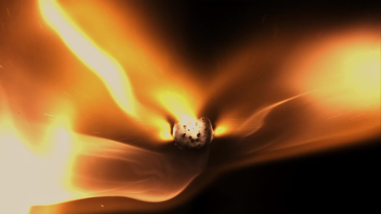 Match Head Ignites and Extinguishes in Slow Motion