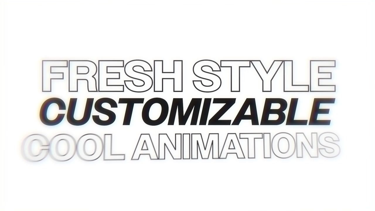 Simple Smooth Animated Text Titles with Customizable Styles