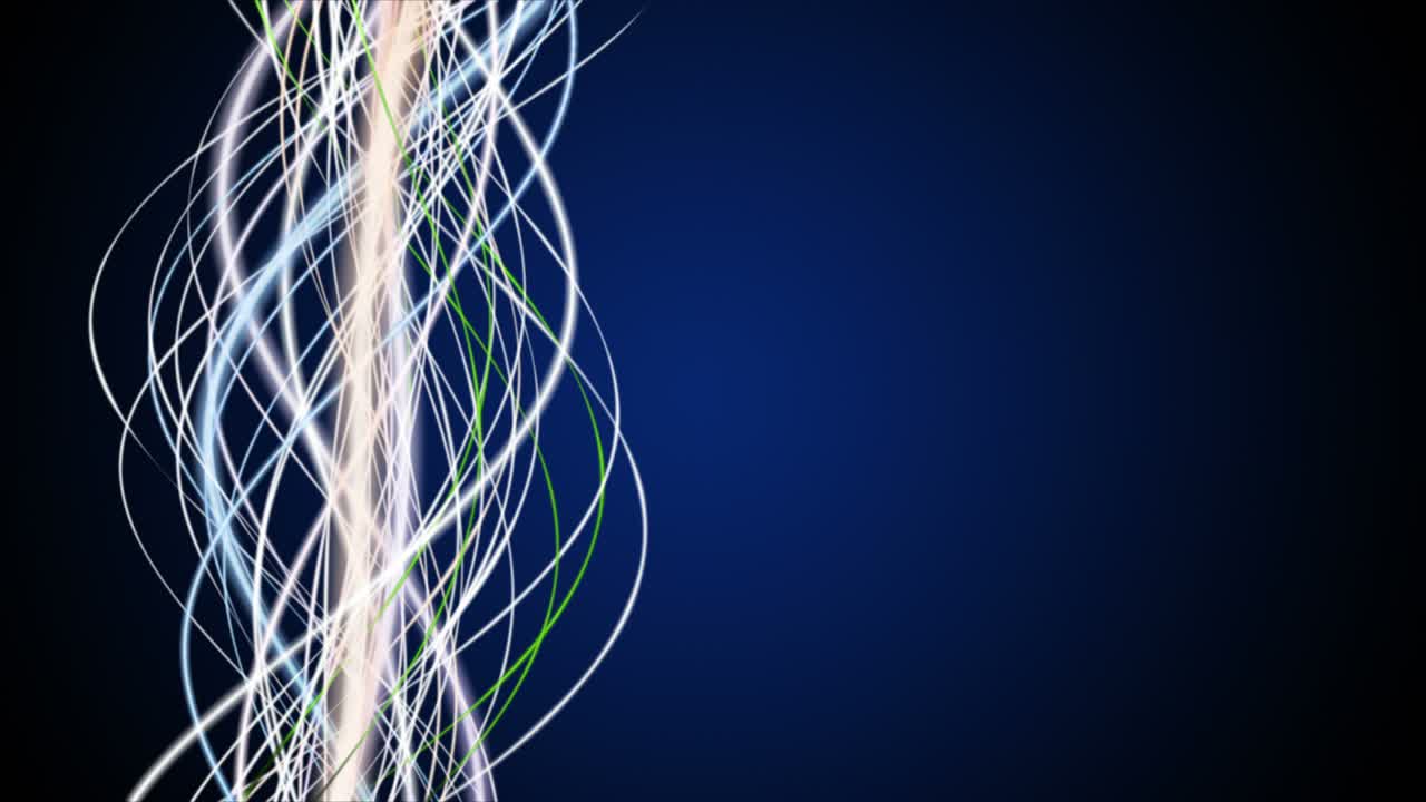 Fantastic animation with stripe wave object in slow motion and space for text, 4096x2304 loop 4K