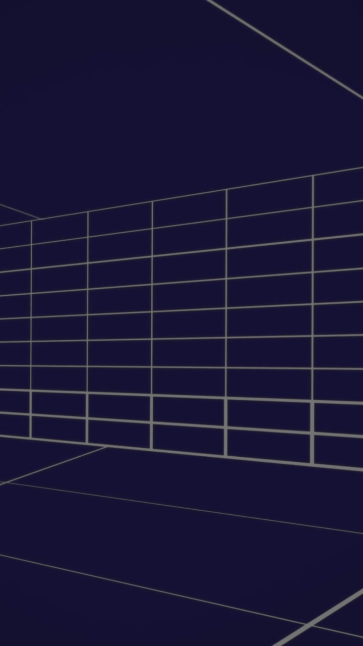 Moving grid lines on blue background 4k