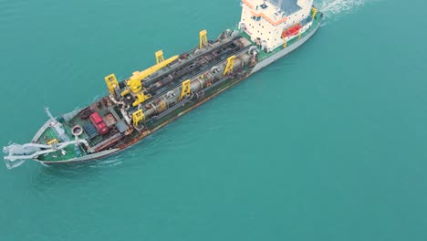 A-cargo-ship-on-sail-in-the-Atlantic-Ocean-on-Lagos-waters