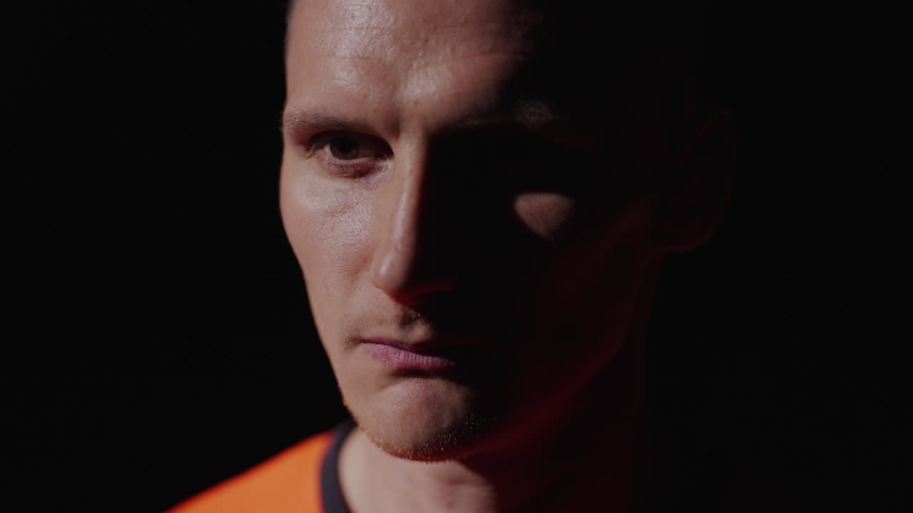 남자 의 클로즈업 초상화