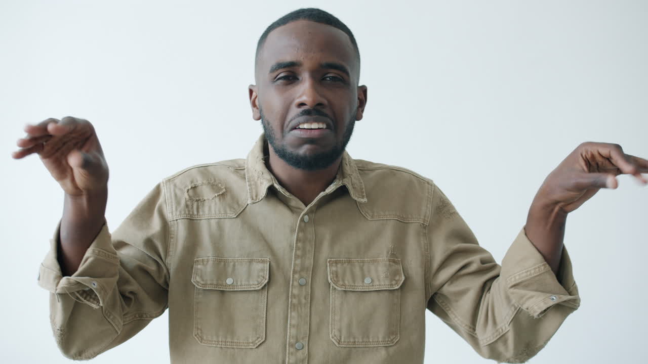 Man expressing enthusiasm