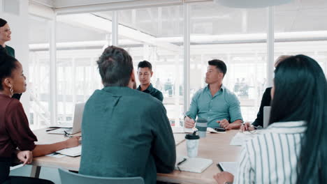 business meeting in modern office