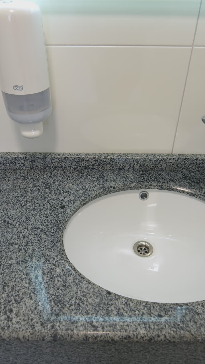 Stylish interior of bathroom. Interior of Modern bathroom with wooden countertop