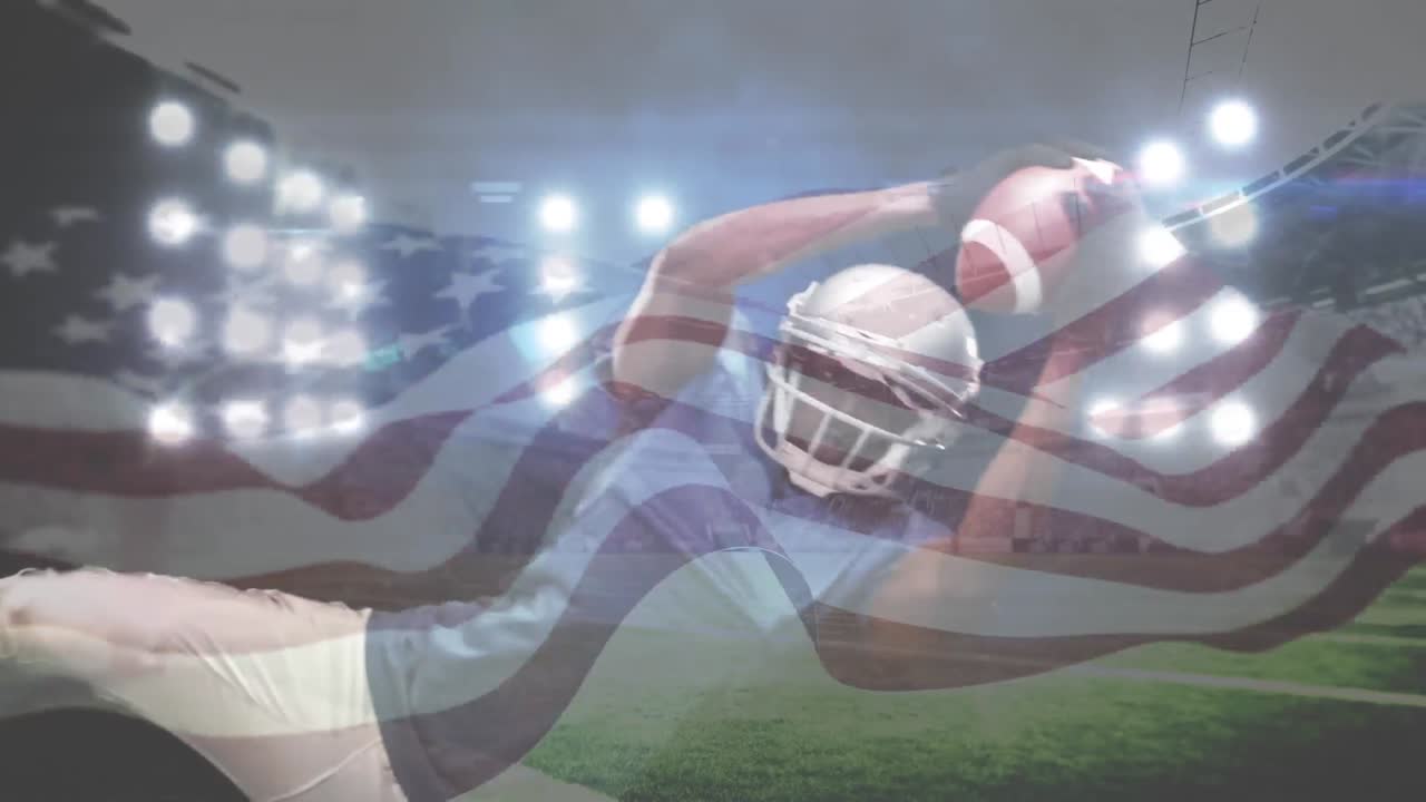 jugador de rugby buceando para atrapar la pelota