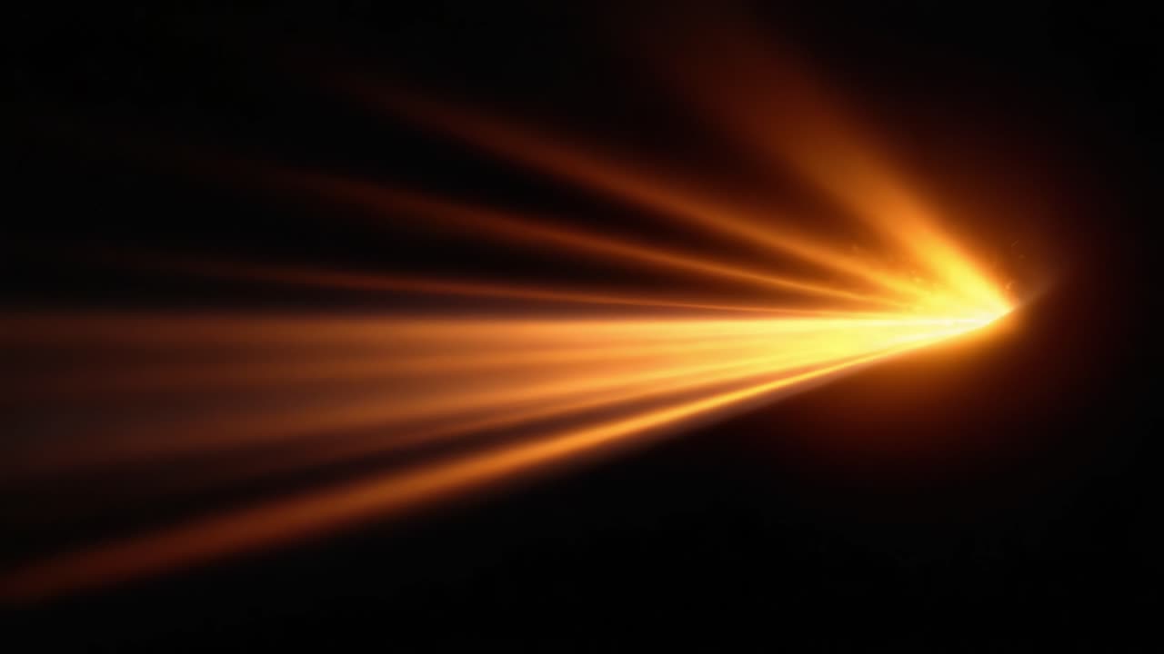 Flusso dinamico di luce su sfondo scuro: un'esplorazione di energia eterea e movimento catturati in due fotogrammi di una straordinaria esperienza visiva